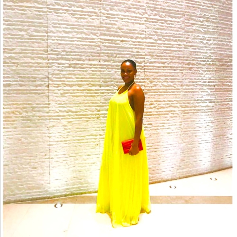 Yellow ASOS Maxi